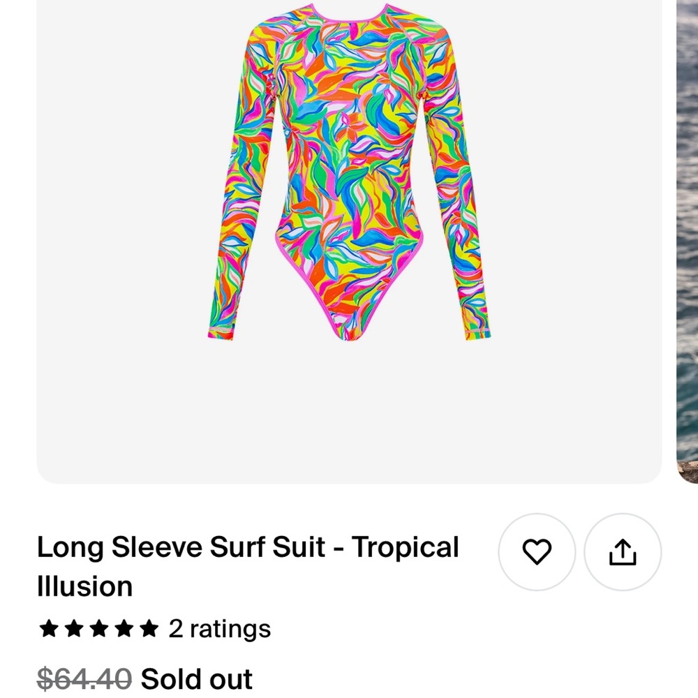 NWOT kulani kinis long sleeve surf suit